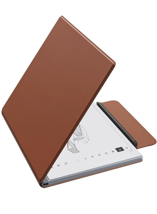 Moko Case for Remarkable 2 Tablet Case, Lightweight Ultra-Thin Magnetic Case with Wide Pen Protective Clasp, Smart Tablet Cover Folio for Remarkable Tablet 2 10.3" 2020 Release, Brown - Image 1